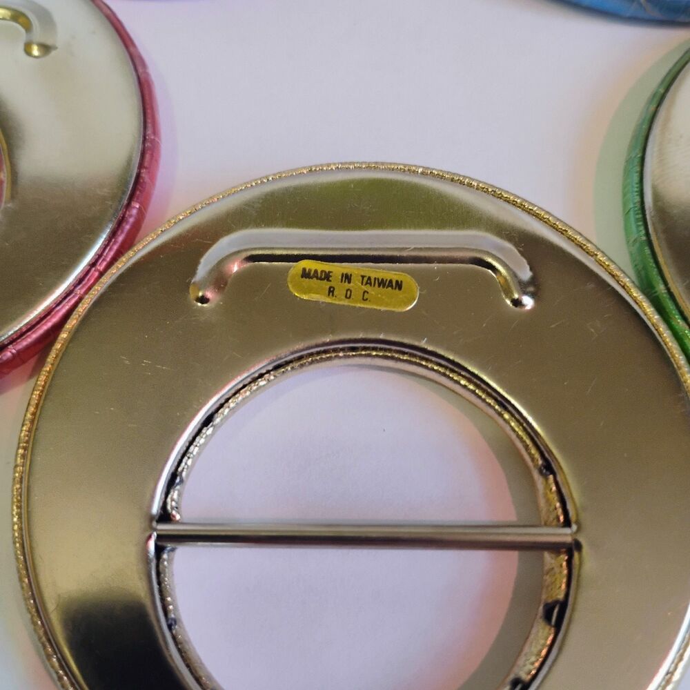 Vintage Y2K Shirt Clip /Belt Buckle / O-Ring Scarf Clip Taiwan READ VARIATIONS - Picture 4 of 12